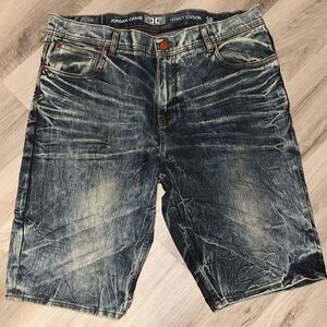 Jordan Craig Blue Distressed Jean Shorts